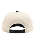 Richardson 323FPC Full Fabric Five-Panel Champ Cap - Cream/ Black - back