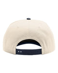 Richardson 323FPC Full Fabric Five-Panel Champ Cap - Cream/ Navy - back