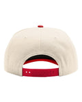 Richardson 323FPC Full Fabric Five-Panel Champ Cap - Cream/ Red - back