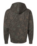 Independent Trading Co. IND4000 Heavyweight Hooded Sweatshirt - Darkwood Tree Camo - back