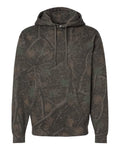 Independent Trading Co. IND4000 Heavyweight Hooded Sweatshirt - Darkwood Tree Camo - front