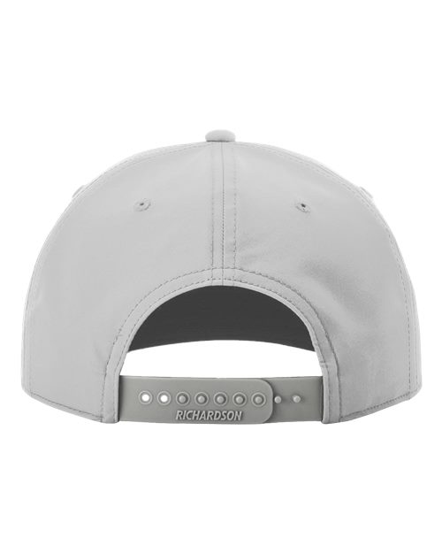 Richardson 258 Five-Panel Classic Rope Cap - Light Grey/ Black - back