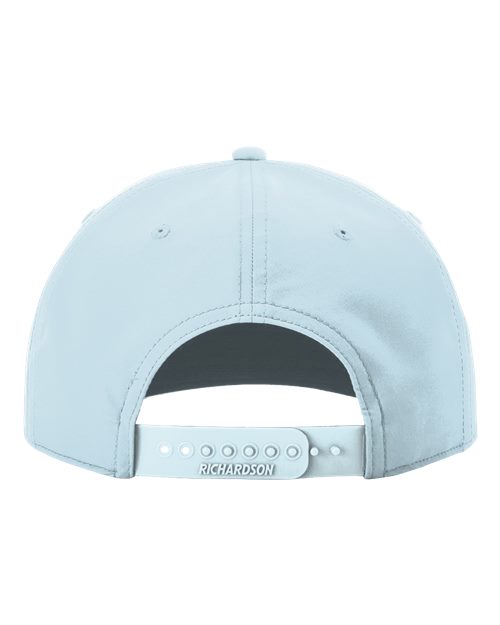 Richardson 258 Five-Panel Classic Rope Cap - Soft Blue/ Navy - back