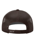 Richardson 112 Snapback Trucker Cap - Coffee - back