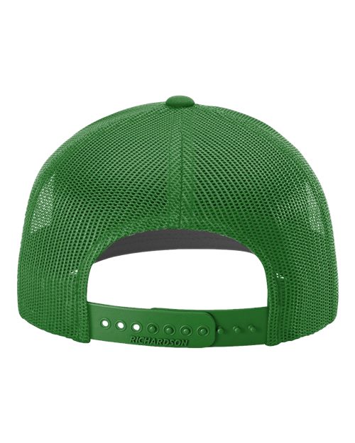 Richardson 112 Snapback Trucker Cap - Kelly Green - back