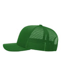 Richardson 112 Snapback Trucker Cap - Kelly Green - side