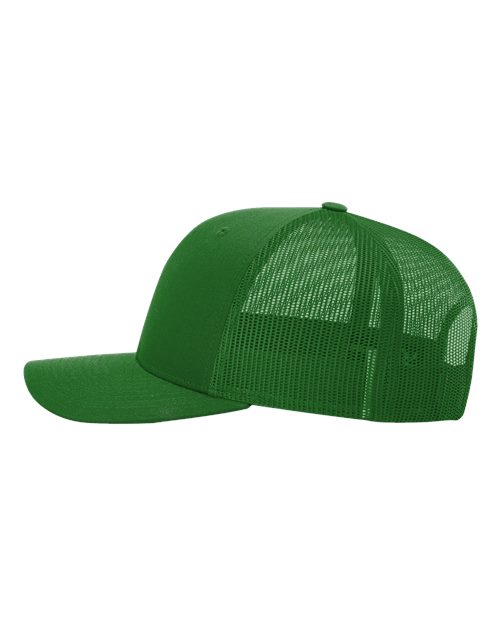 Richardson 112 Snapback Trucker Cap - Kelly Green - side