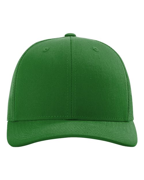 Richardson 112 Snapback Trucker Cap - Kelly Green - front