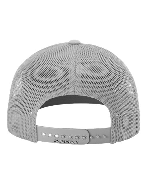 Richardson 112 Snapback Trucker Cap - Light Grey - back