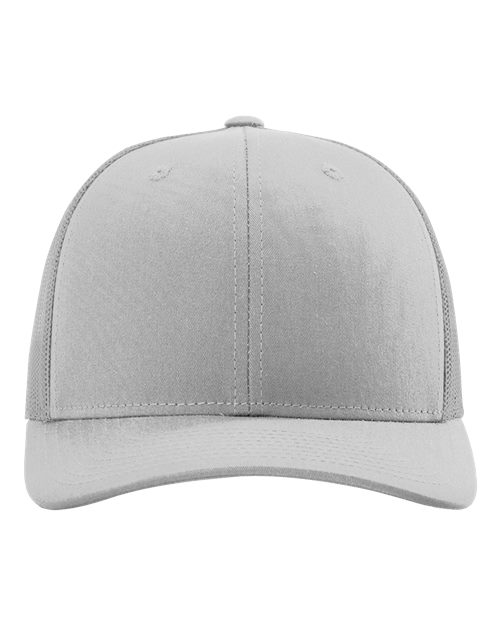Richardson 112 Snapback Trucker Cap - Light Grey - front