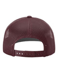 Richardson 112 Snapback Trucker Cap - Maroon - back