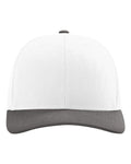 Richardson 112 Snapback Trucker Cap - White/ Charcoal CMB - front
