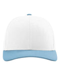 Richardson 112 Snapback Trucker Cap - White/ Columbia Blue CMB - front