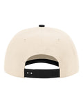 Richardson 356 Five-Panel Gramps Cap - Cream/ Black - back