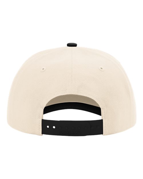 Richardson 356 Five-Panel Gramps Cap - Cream/ Black - back