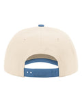 Richardson 356 Five-Panel Gramps Cap - Cream/ Light Denim - back