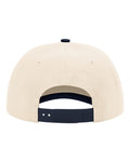 Richardson 356 Five-Panel Gramps Cap - Cream/ Navy - back