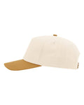 Richardson 356 Five-Panel Gramps Cap - Cream/ Wheat - side