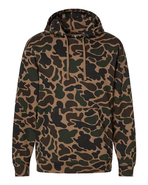 Independent Trading Co. SS4500 Midweight Hooded Sweatshirt - Duck Camo - front