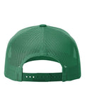 Richardson 112FPR Five-Panel Trucker Rope Cap - Kelly/ White - back