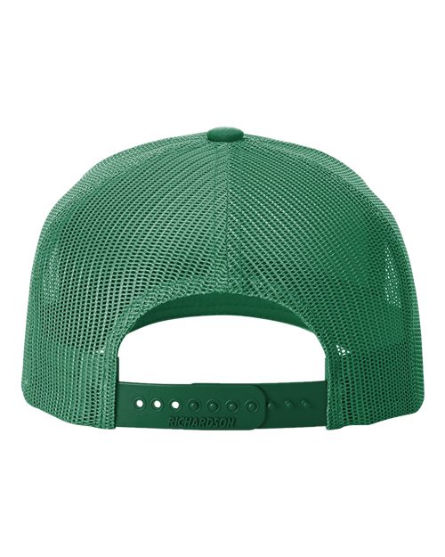 Richardson 112FPR Five-Panel Trucker Rope Cap - Kelly/ White - back