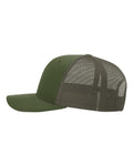 Richardson 112T Tactical Trucker Cap - Army Olive - side