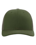 Richardson 112T Tactical Trucker Cap - Army Olive - front