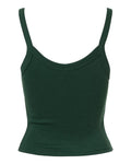 BELLA + CANVAS 1012 Women's Micro Rib Spaghetti Strap Tank - Solid Forest Blend - back