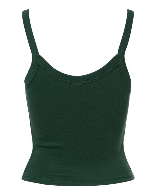 BELLA + CANVAS 1012 Women's Micro Rib Spaghetti Strap Tank - Solid Forest Blend - back