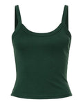 BELLA + CANVAS 1012 Women's Micro Rib Spaghetti Strap Tank - Solid Forest Blend - front
