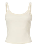 BELLA + CANVAS 1012 Women's Micro Rib Spaghetti Strap Tank - Solid Natural Blend - front