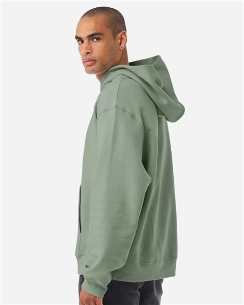 BELLA + CANVAS 4719 Unisex 10 oz. Heavyweight Hoodie Sweatshirt - Sage - model back