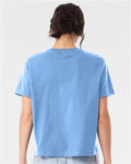 BELLA + CANVAS 6110 Women's 6 oz. Heavyweight Tee - Carolina Blue - model back
