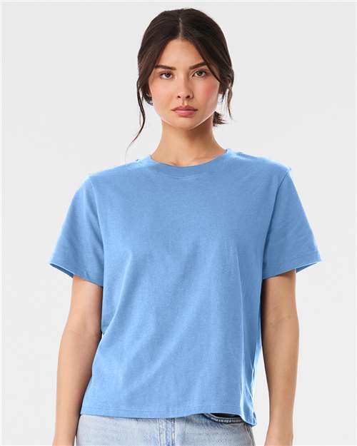 BELLA + CANVAS 6110 Women's 6 oz. Heavyweight Tee - Carolina Blue - model front