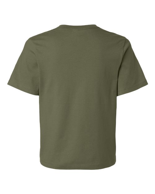 BELLA + CANVAS 6110 Women's 6 oz. Heavyweight Tee - Military Green - back
