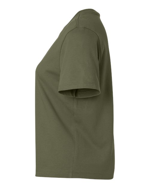 BELLA + CANVAS 6110 Women's 6 oz. Heavyweight Tee - Military Green - side