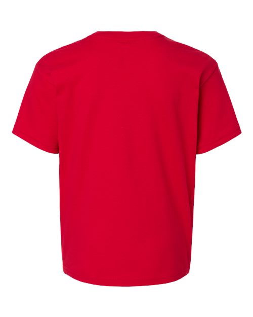 BELLA + CANVAS 3010Y Youth 6 oz. Heavyweight Tee - Red - back