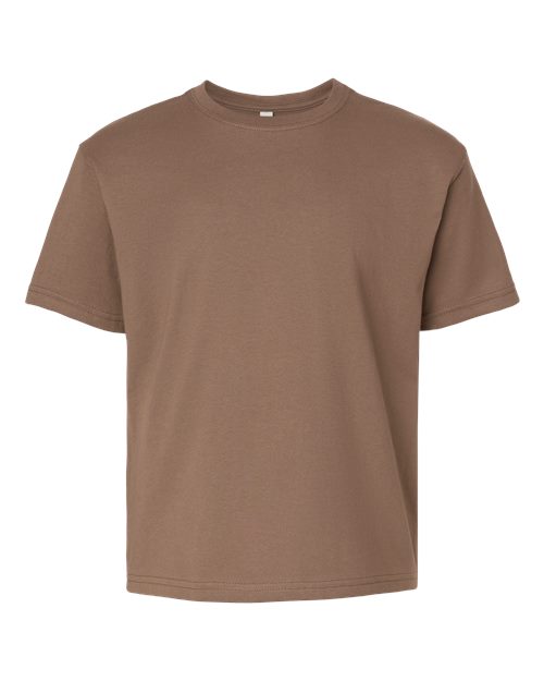 BELLA + CANVAS 3010Y Youth 6 oz. Heavyweight Tee - Vintage Brown - front