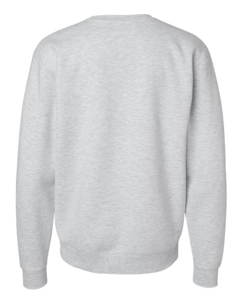 Independent Trading Co. IND3000 Unisex Heavyweight Crewneck Sweatshirt - Ash Heather - back