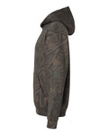 Independent Trading Co. IND330BLV Unisex Boulevard Heavyweight Hooded Sweatshirt - Darkwood Tree Camo - side