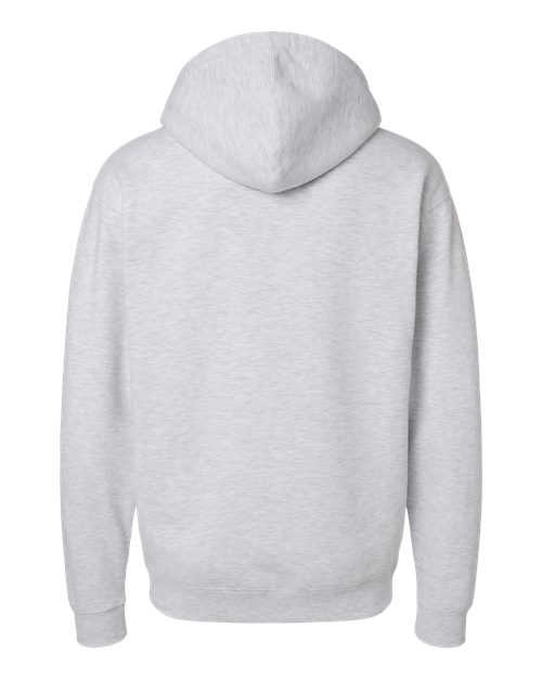 Independent Trading Co. IND4000 Heavyweight Hooded Sweatshirt - Ash Heather - back