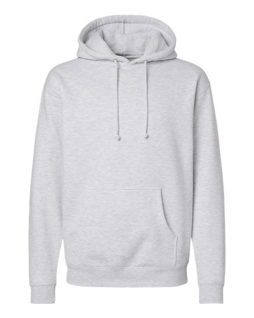 Independent Trading Co. IND4000 Heavyweight Hooded Sweatshirt - Ash Heather - front
