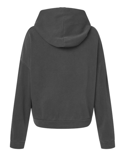 Independent Trading Co. PRM2600 Women's California Wave Wash Sunday Hooded Sweatshirt - Pigment Black - back