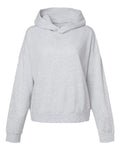 Independent Trading Co. PRM2600 Women's California Wave Wash Sunday Hooded Sweatshirt - Ash Heather - front