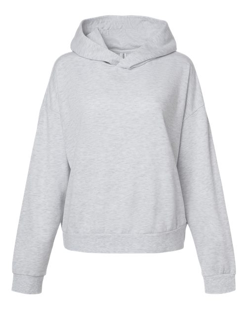 Independent Trading Co. PRM2600 Women's California Wave Wash Sunday Hooded Sweatshirt - Ash Heather - front