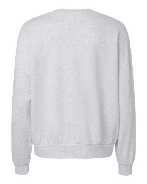 Independent Trading Co. PRM2700 Women's California Wave Wash Sunday Crewneck Sweatshirt - Ash Heather - back