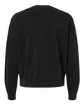 Independent Trading Co. PRM2700 Women's California Wave Wash Sunday Crewneck Sweatshirt - Black - back