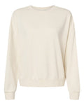 Independent Trading Co. PRM2700 Women's California Wave Wash Sunday Crewneck Sweatshirt - Bone - front