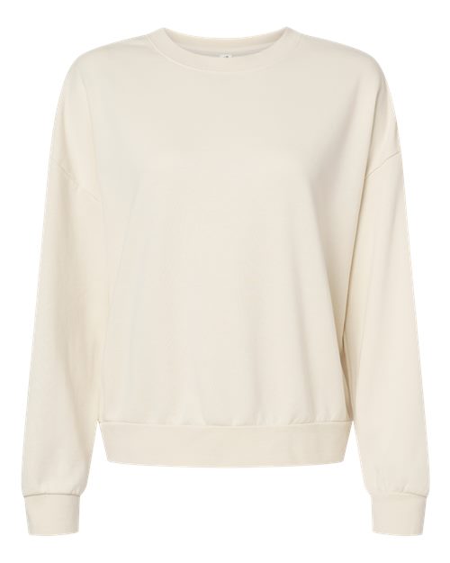 Independent Trading Co. PRM2700 Women's California Wave Wash Sunday Crewneck Sweatshirt - Bone - front