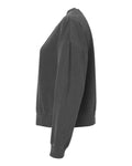 Independent Trading Co. PRM2700 Women's California Wave Wash Sunday Crewneck Sweatshirt - Pigment Black - side